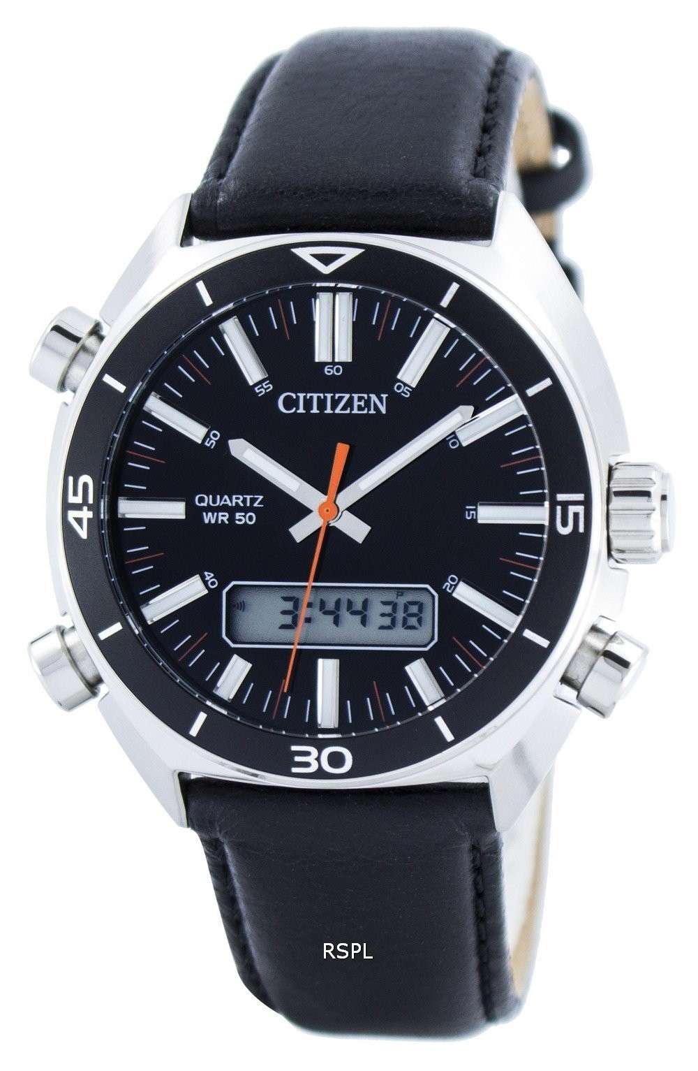 Citizen Quartz Alarm Chronograph Analog Digital JM5460-01E Men's Watch