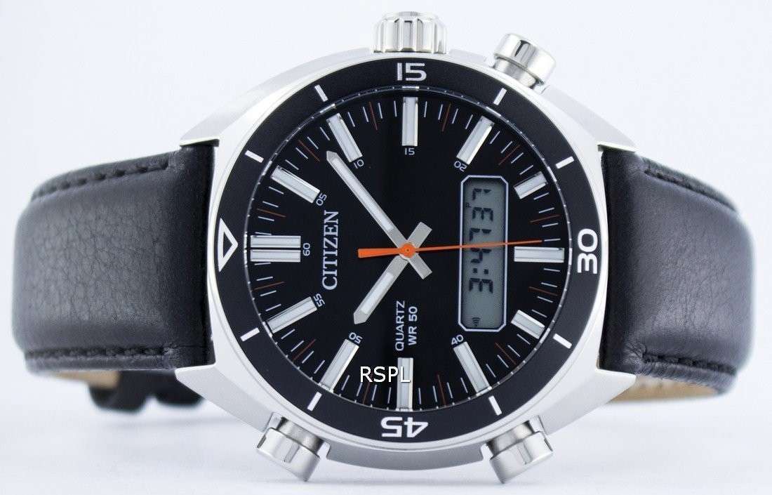 Citizen Quartz Alarm Chronograph Analog Digital JM5460-01E Men's Watch