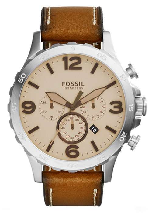 Fossil Nate Chronograph Quartz 100M JR1503 Men's Watch