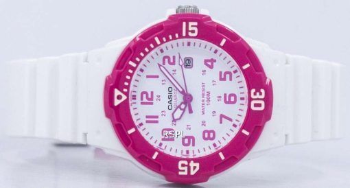 Casio Analog Hot Pink White Dial LRW-200H-4BVDF LRW200H-4BVDF Women's Watch