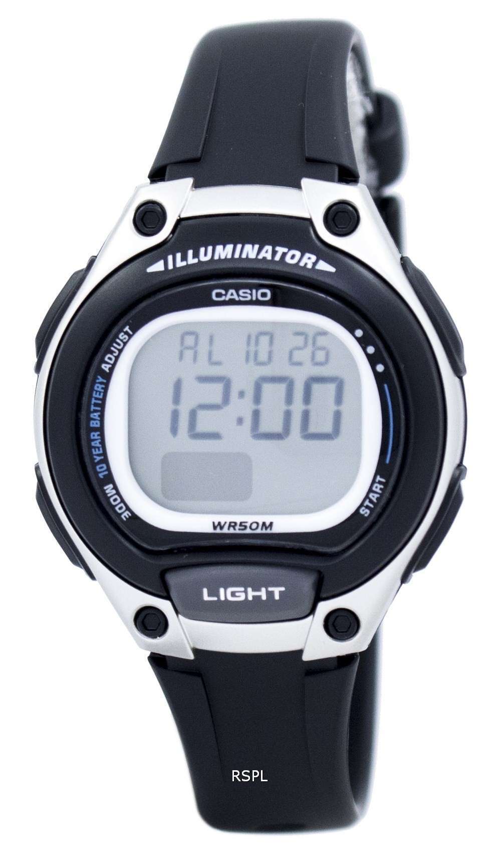 Casio Illuminator Dual Time Alarm Digital LW-203-1AV LW203-1AV Women's Watch