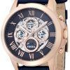 Fossil Grant Automatic Blue Skeleton Dial Blue Leather ME3029 Mens Watch
