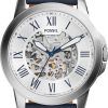 Fossil Grant Automatic Silver Skeleton Dial ME3111 Mens Watch