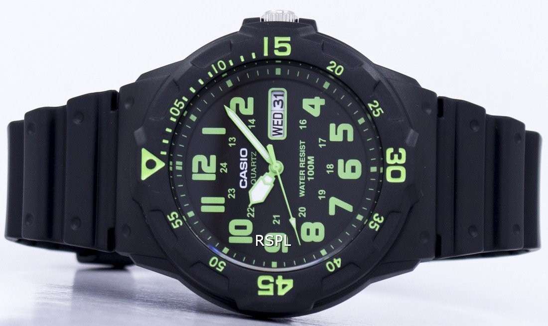 Casio Quartz Analog Black Dial MRW-200H-3BVDF MRW200H-3BVDF Men's Watch