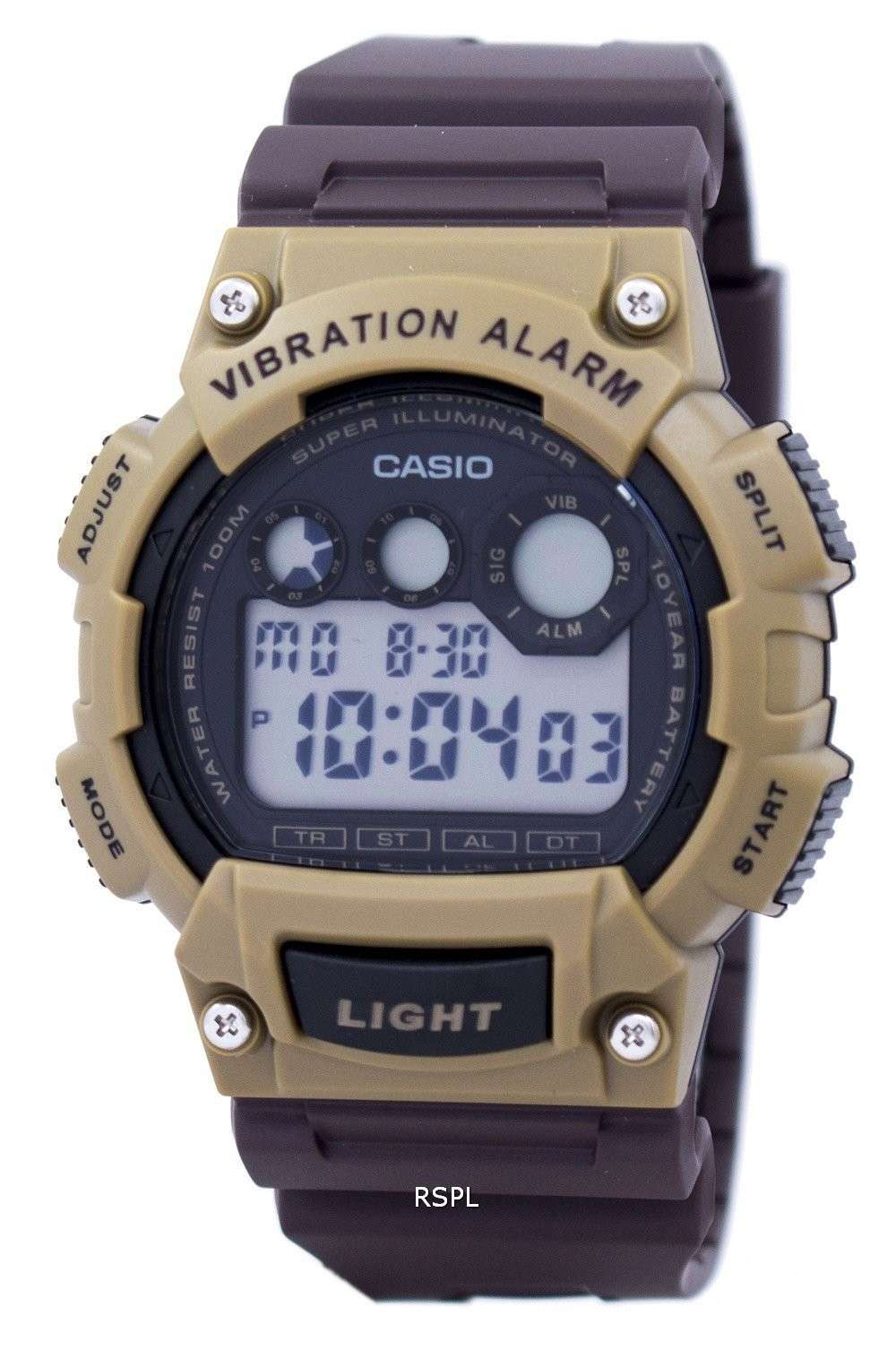 casio w735h vibration alarm