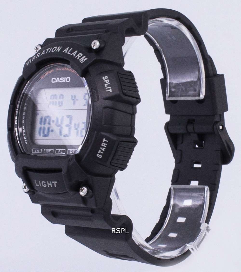 Casio Youth Super Illuminator Vibration Alarm Digital W736H 1AV W