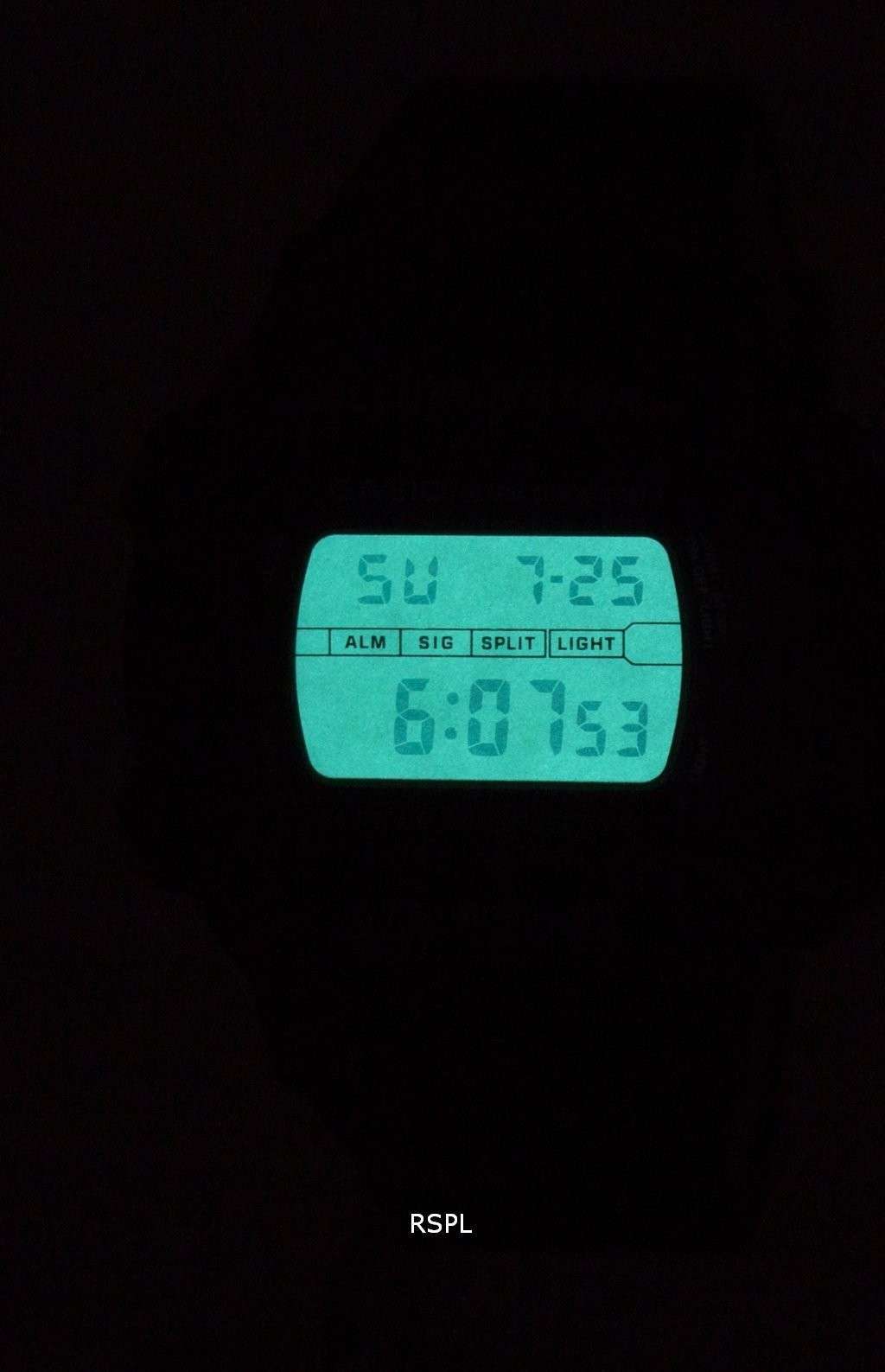 Casio Illuminator Electro Luminescence Chronograph Alarm W-740-1V W740-1V Men's Watch