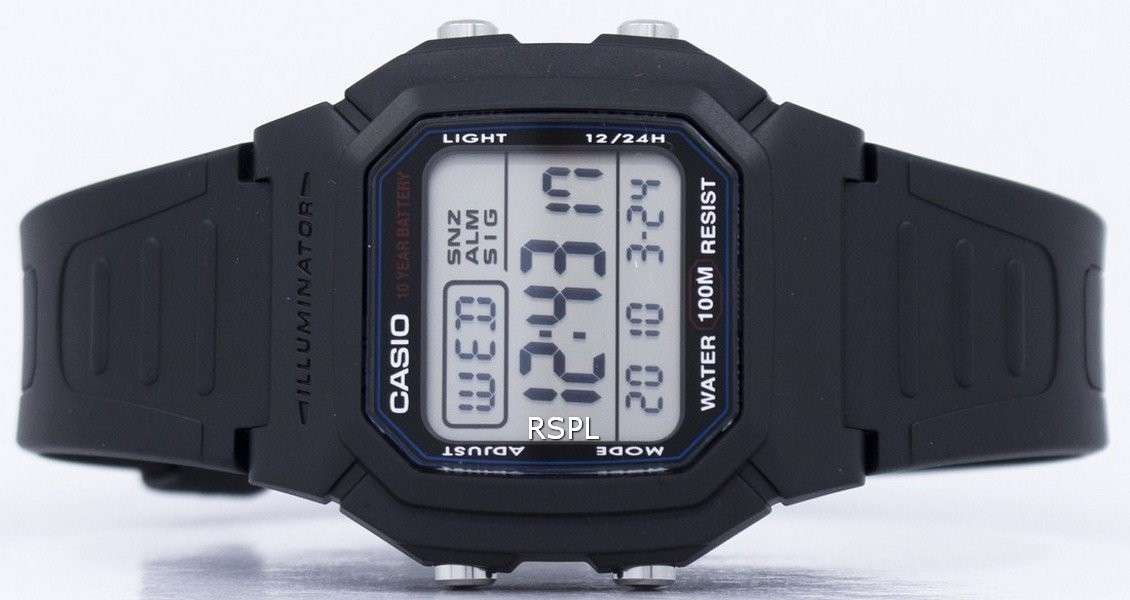 Casio Digital Classic Illuminator W 800h 1avdf W 800h 1av Men S Watch Zetamarket