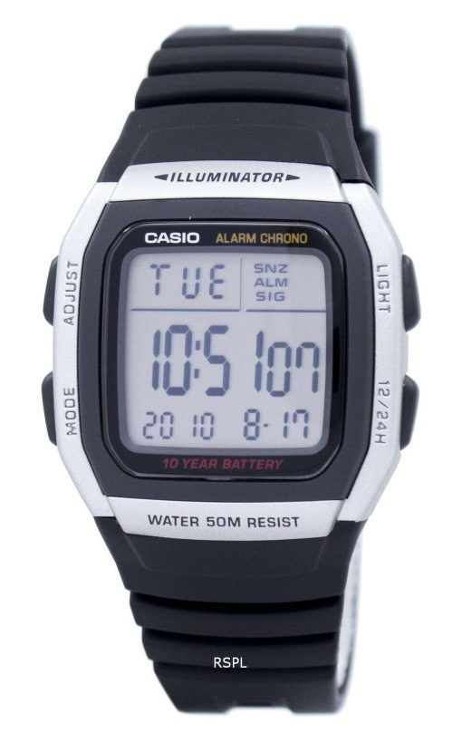 Casio Youth Digital Alarm Chrono Illuminator W-96H-1AVDF W96H-1AVDF Men's Watch