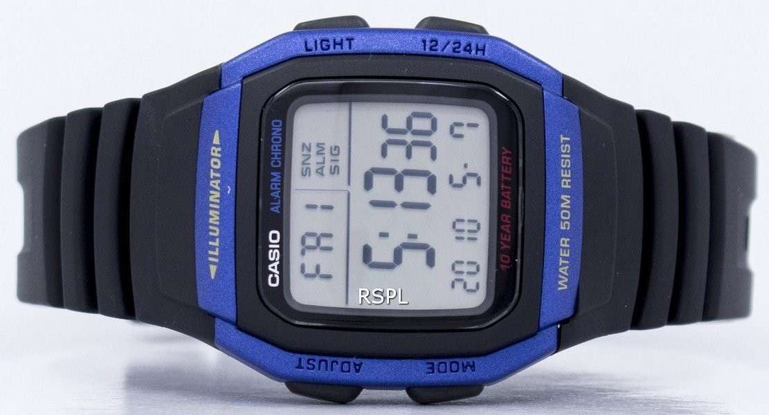 Casio Youth Series Illuminator Alarm Chronograph Digital W-96H-2AV W96H-2AV Men's Watch