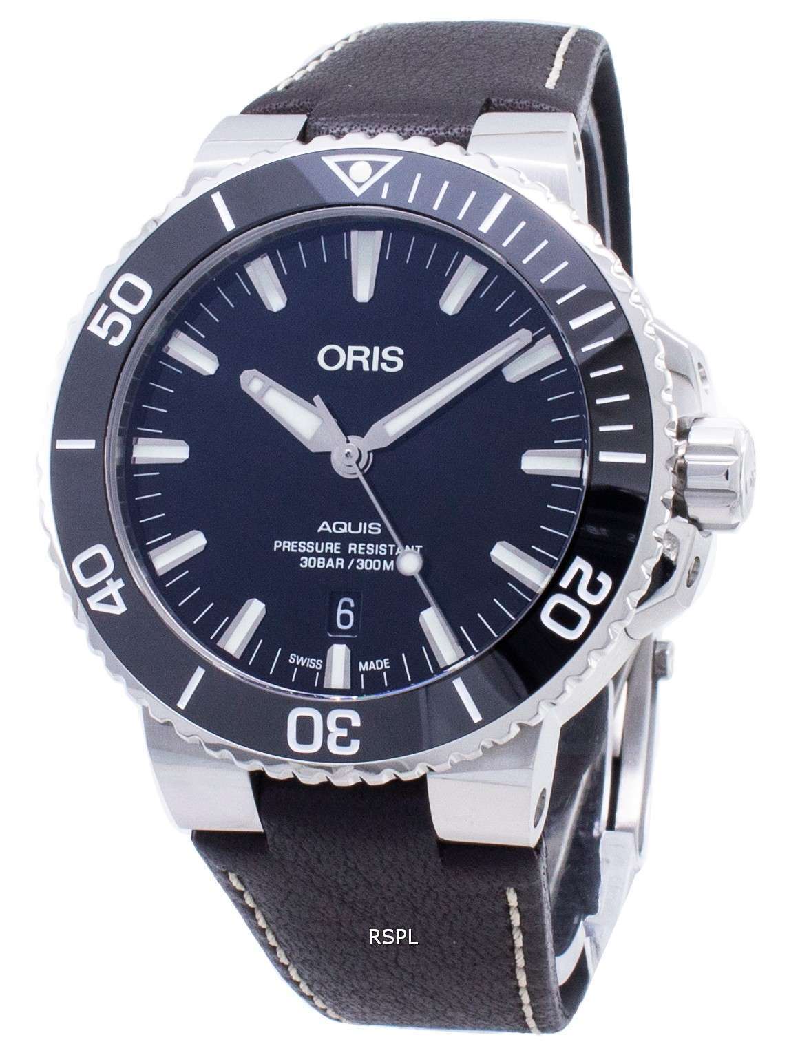 Oris Aquis Date 01 733 7730 4134-07 5 24 10EB 01-733-7730-4134-07-5-24-10EB Automatic 300M Men's Watch