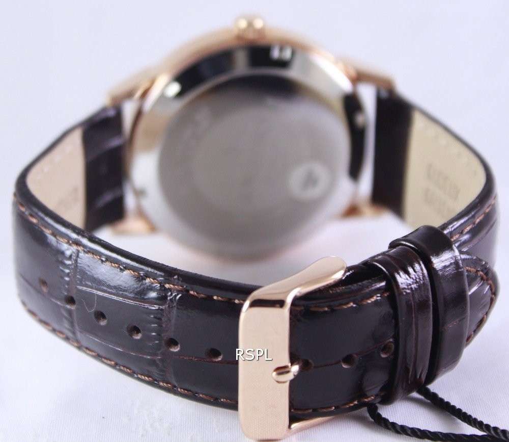 Orient Classic Automatic Brown Dial Leather Strap EV0U002T Men's Watch