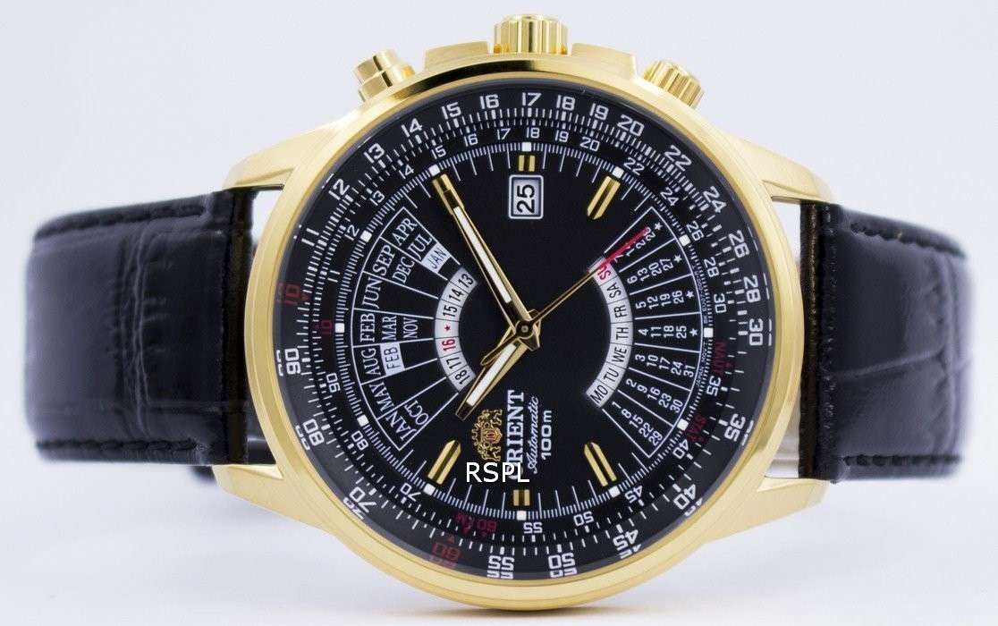 Orient Automatic Multi Year Calendar 100M FEU07009BH Mens Watch
