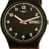Swatch Originals Red Grin Quartz GB754 Unisex Watch