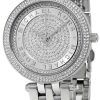 Michael Kors Mini Darci Crystal Pave Dial Stainless Steel MK3476 Womens Watch
