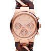 Michael Kors Runway Tortoise Twist Chain Link MK4269 Womens Watch