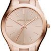 Michael Kors Slim Runway Rose Gold Tone MK4294 Womens Watch