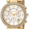 Michael Kors Parker Multi-function White Dial MK6119 Womens Watch