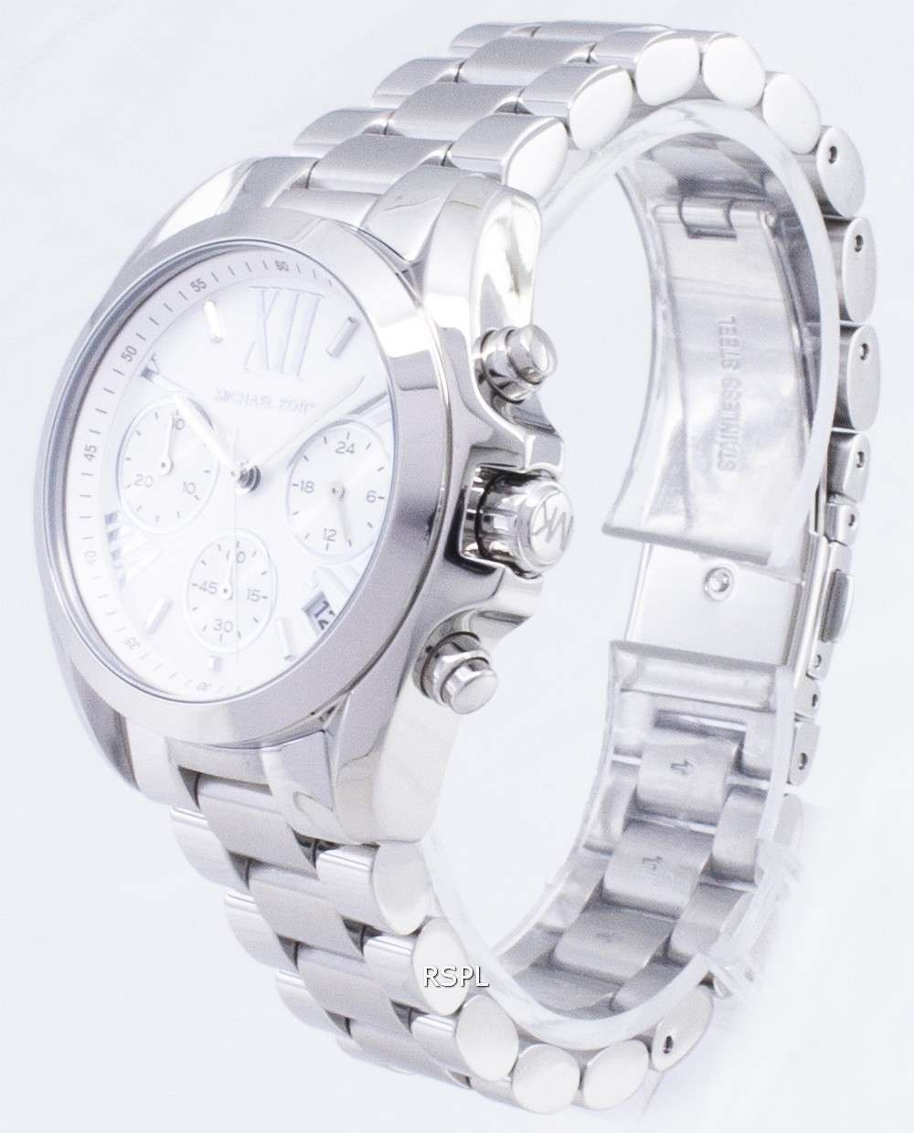 Michael Kors Bradshaw Chronograph Silver Dial MK6174 Womens Watch