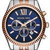 Michael Kors Lexington Chronograph Quartz Two Tone MK8412 Mens Watch