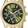 Michael Kors Lexington Chronograph Green Dial MK8446 Mens Watch