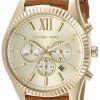 Michael Kors Lexington Chronograph Gold Dial MK8447 Mens Watch