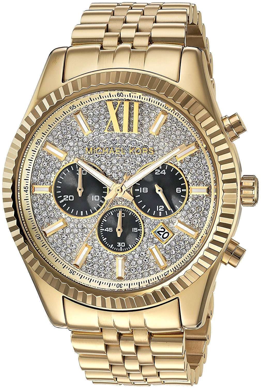 michael kors lexington chronograph men's watch