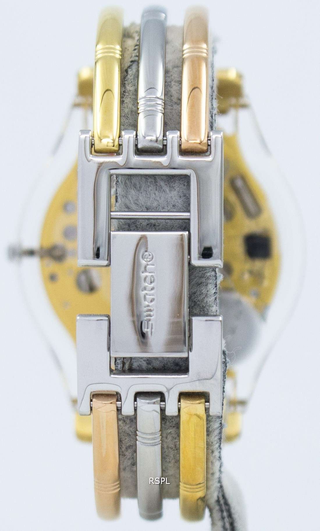 Swatch Skin Tri Gold Quartz SFK240B Women's Watch