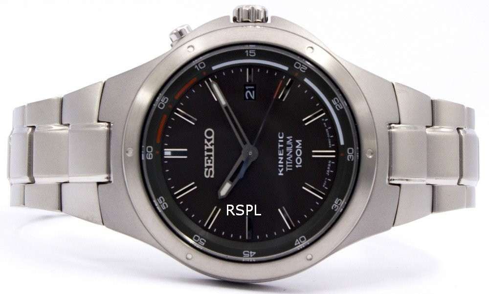 Seiko Kinetic Titanium Power Reserve SKA713P1 SKA713P SKA713 Men's Watch