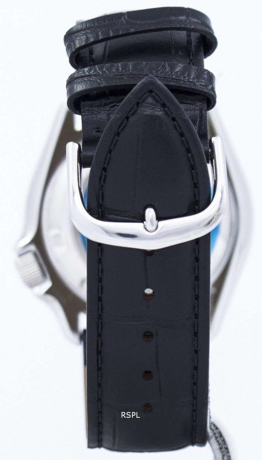 Seiko Automatic Diver's Ratio Black Leather SKX007J1-LS6 200M Men's Watch