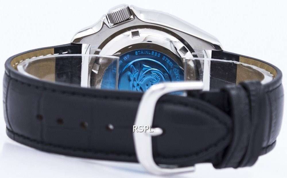 Seiko Automatic Diver's Ratio Black Leather SKX007J1-LS6 200M Men's Watch
