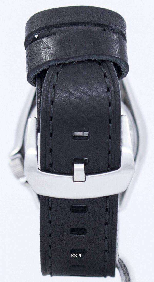 Seiko Automatic Diver's Ratio Black Leather SKX007J1-LS8 200M Men's Watch