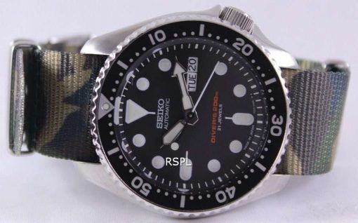 Seiko Automatic Diver's 200M Army NATO Strap SKX007J1-NATO5 Men's Watch