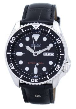 Seiko Automatic Diver's 200M Ratio Black Leather SKX007K1-LS6 Men's Watch