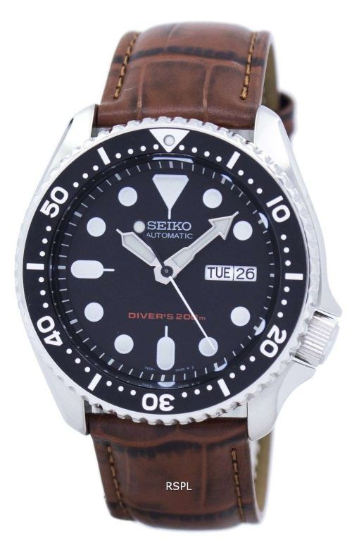 Seiko Automatic Diver's 200M Ratio Brown Leather SKX007K1-LS7 Men's Watch