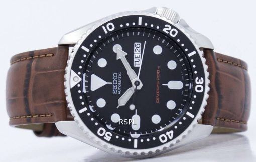 Seiko Automatic Diver's 200M Ratio Brown Leather SKX007K1-LS7 Men's Watch