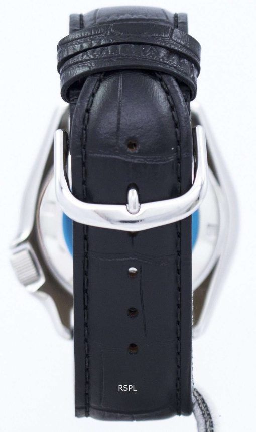 Seiko Automatic Diver's Ratio Black Leather SKX009J1-LS6 200M Men's Watch