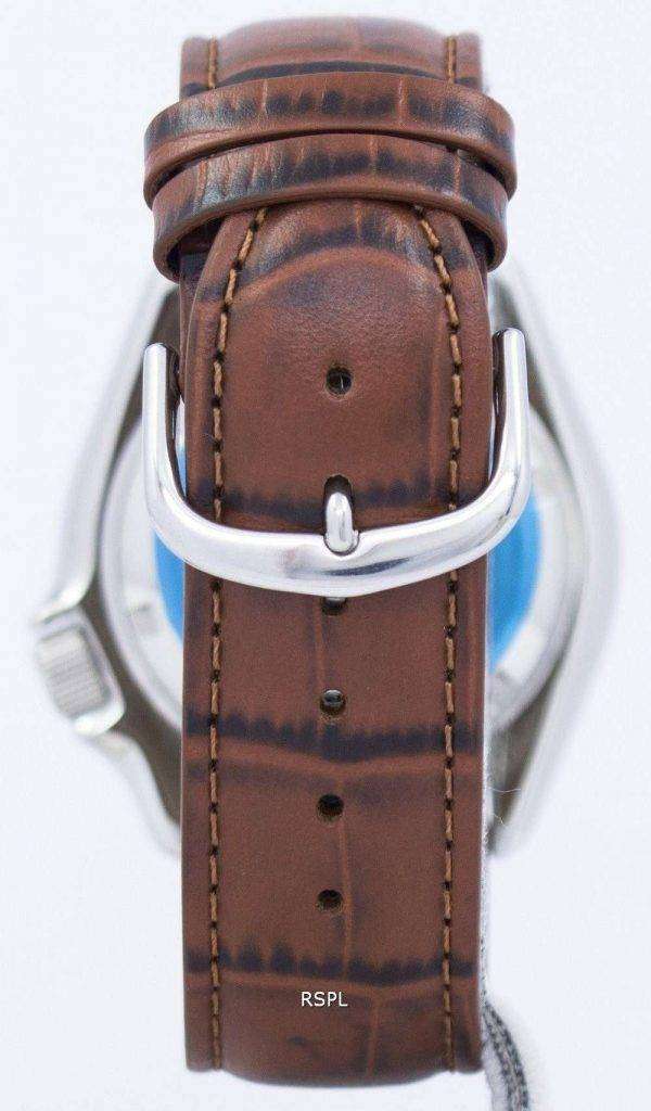 Seiko Automatic Diver's Ratio Brown Leather SKX011J1-LS7 200M Men's Watch