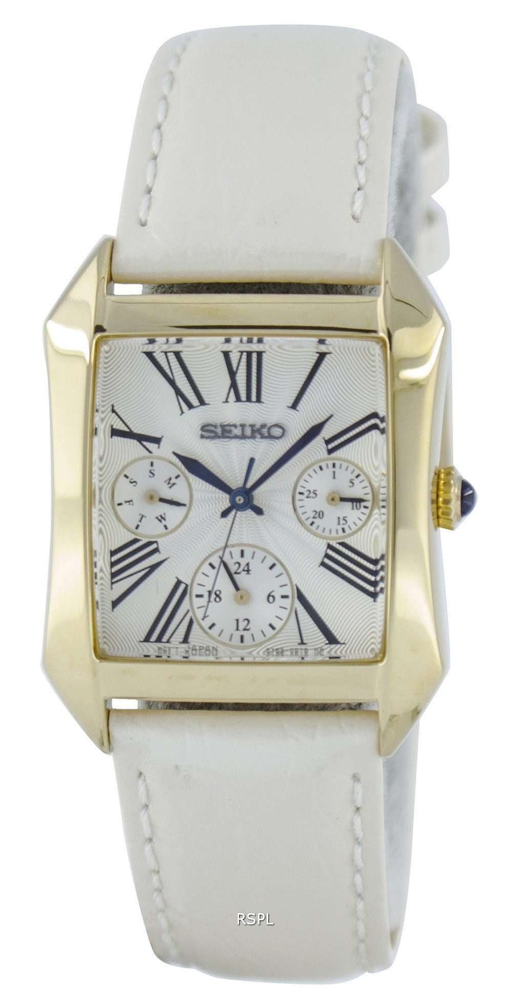 Seiko Rectangular Multi-Function Quartz Analog SKY736P2 Women's Watch