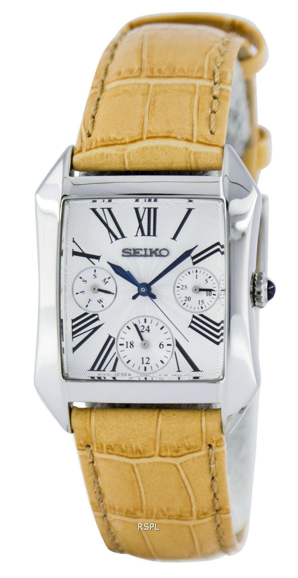 Seiko Rectangular Multi-Function Quartz Analog SKY737P2 Women's Watch