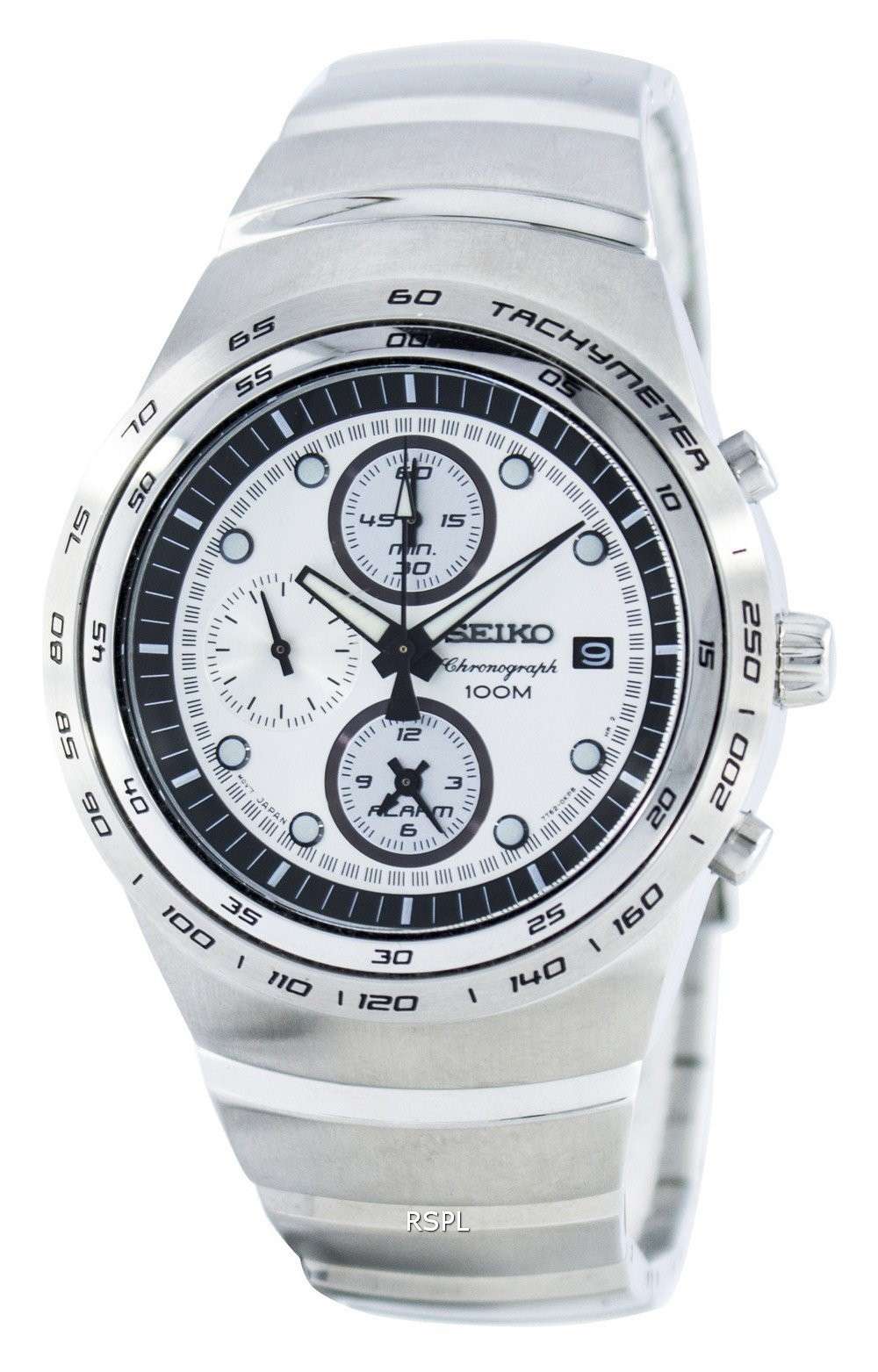 Seiko Quartz Chronograph Alarm SNAA81 SNAA81P1 SNAA81P Men's Watch