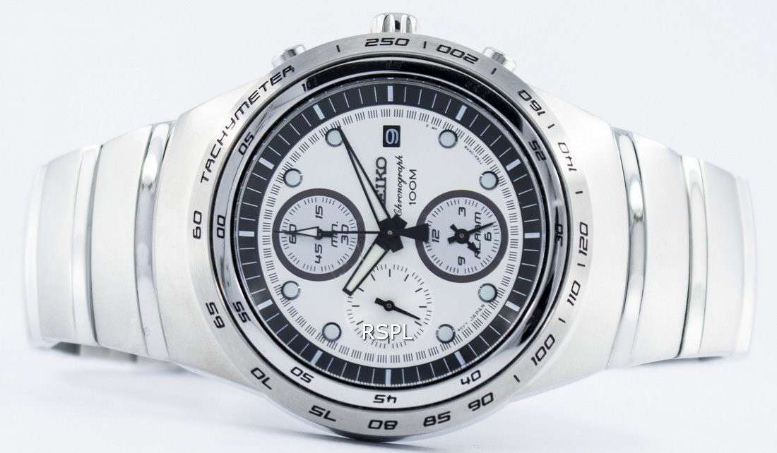 Seiko Quartz Chronograph Alarm SNAA81 SNAA81P1 SNAA81P Men's Watch