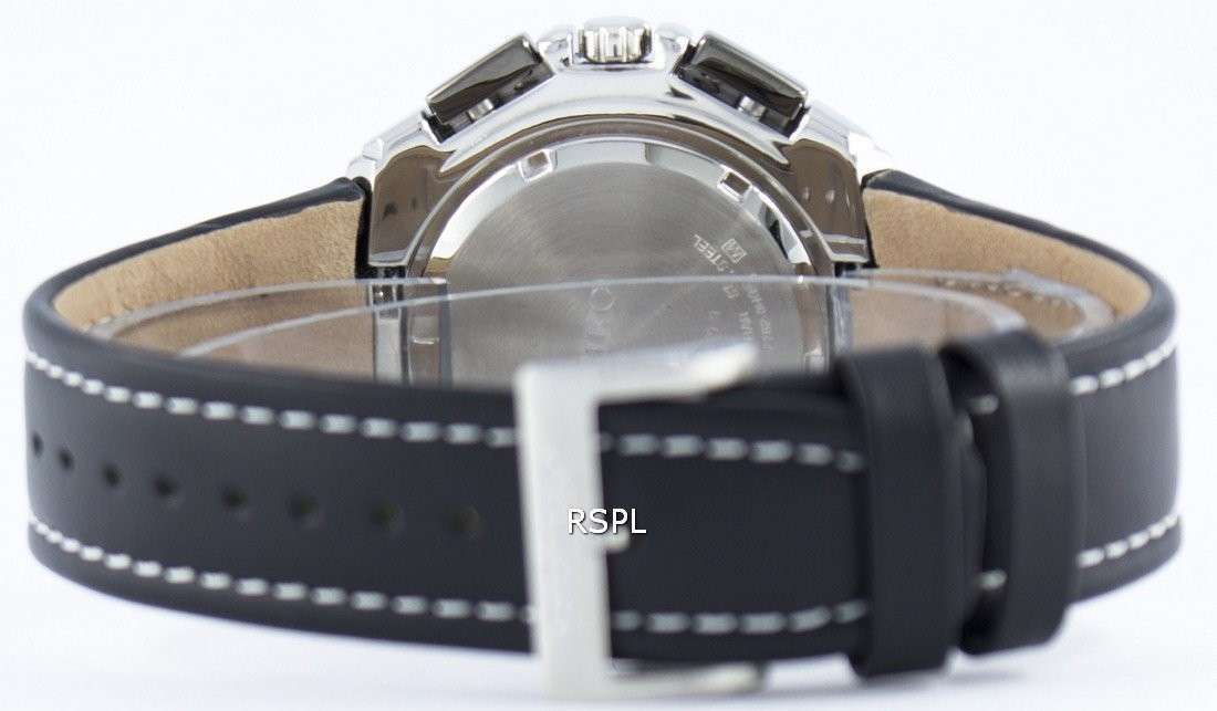 Seiko Quartz Chronograph Alarm SNAB11 SNAB11P1 SNAB11P Men's Watch