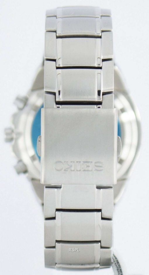Seiko Titanium Chronograph Quartz Alarm Tachymeter SNAB91 SNAB91P1 SNAB91P Men's Watch
