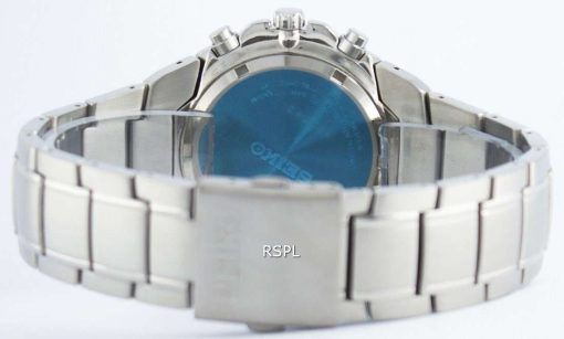 Seiko Titanium Chronograph Quartz Alarm Tachymeter SNAB91 SNAB91P1 SNAB91P Men's Watch