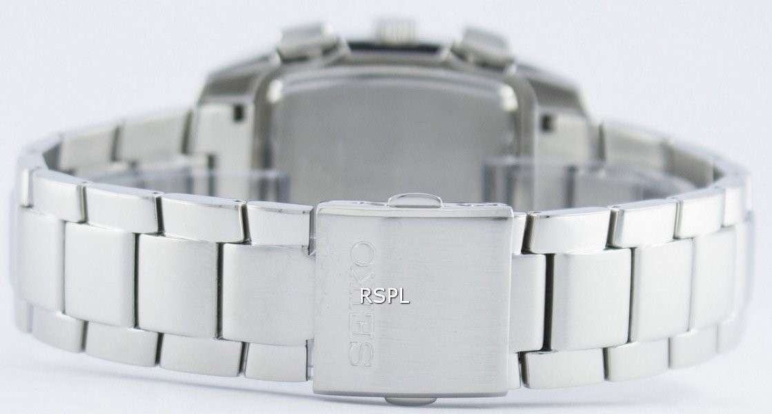 Seiko Quartz Alarm Chronograph Tachymeter SNAC25 SNAC25P1 SNAC25P Men's Watch