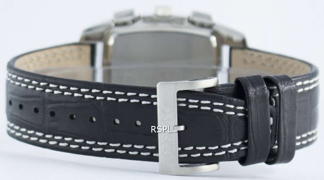 Seiko Quartz Alarm Chronograph Tachymeter SNAC29 SNAC29P1 SNAC29P Men's Watch