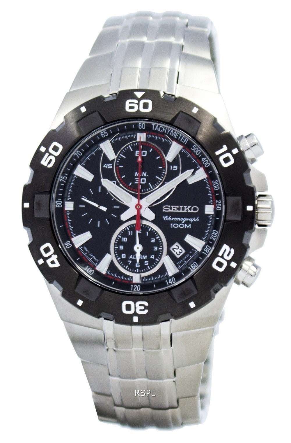 Seiko Alarm Chronograph SNAD35 SNAD35P1 SNAD35P Men's Watch