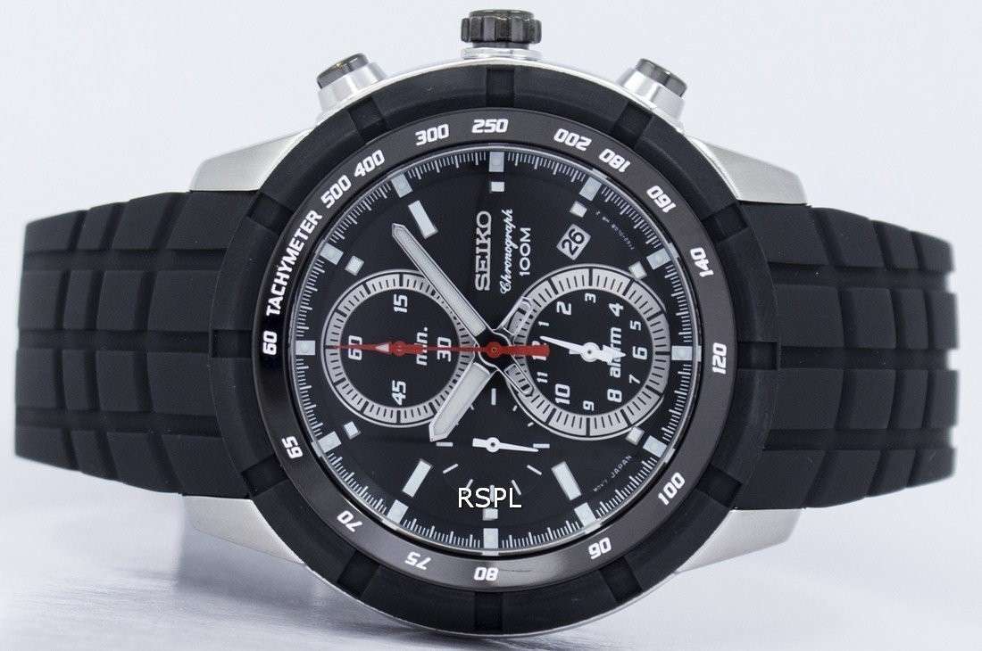 Seiko Alarm Chronograph SNAD95 SNAD95P1 SNAD95P Mens Watch