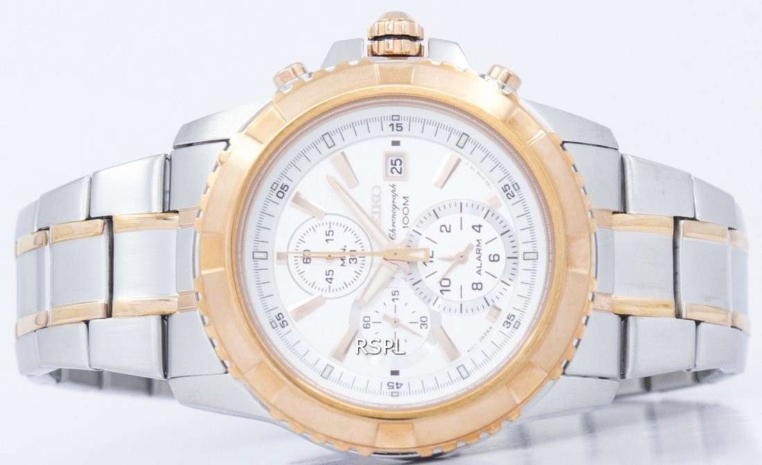 Seiko Chronograph Alarm Quartz SNAE08 SNAE08P1 SNAE08P Men's Watch